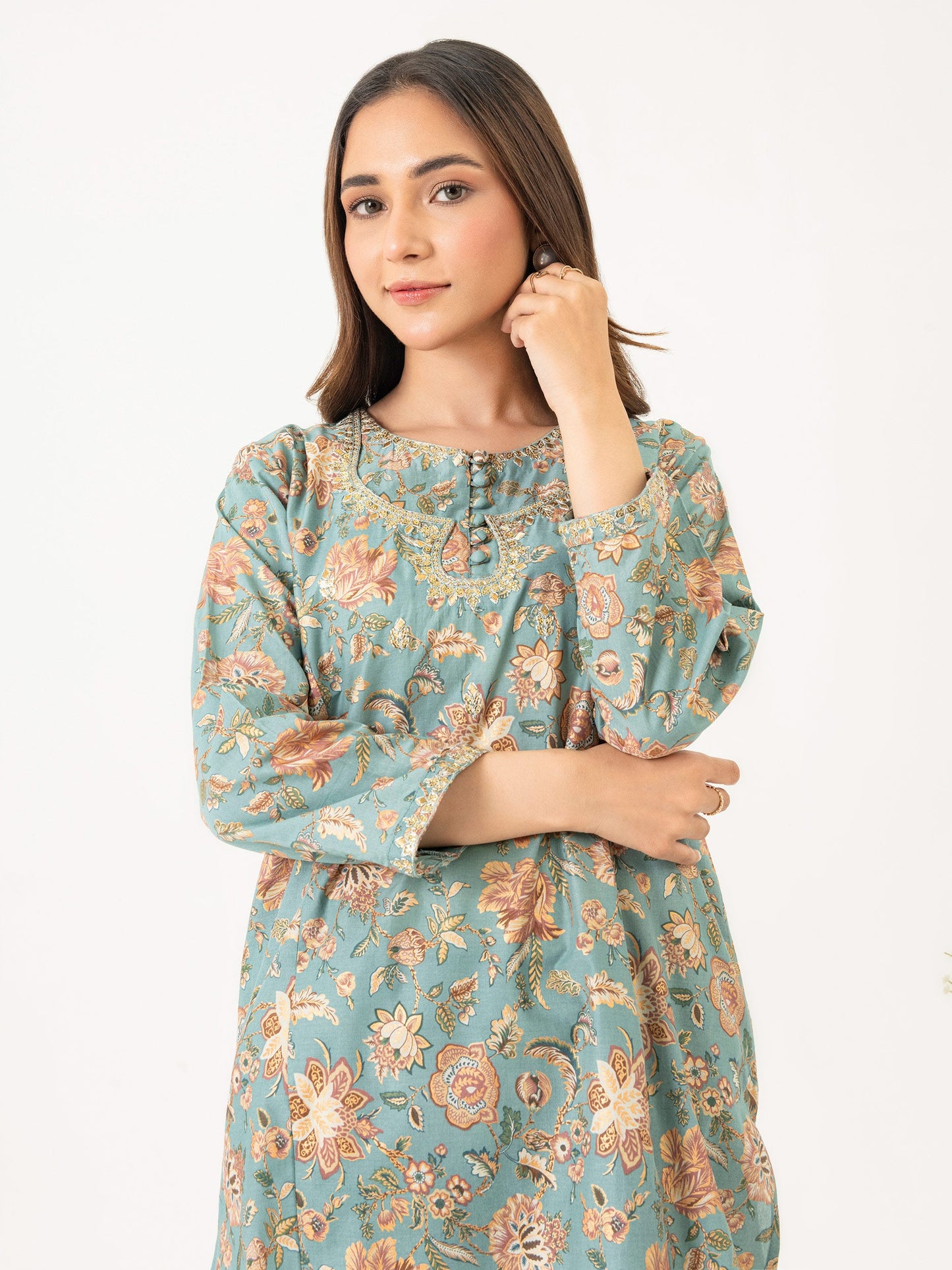 2 Piece Lawn Suit-Embroidered(Pret)