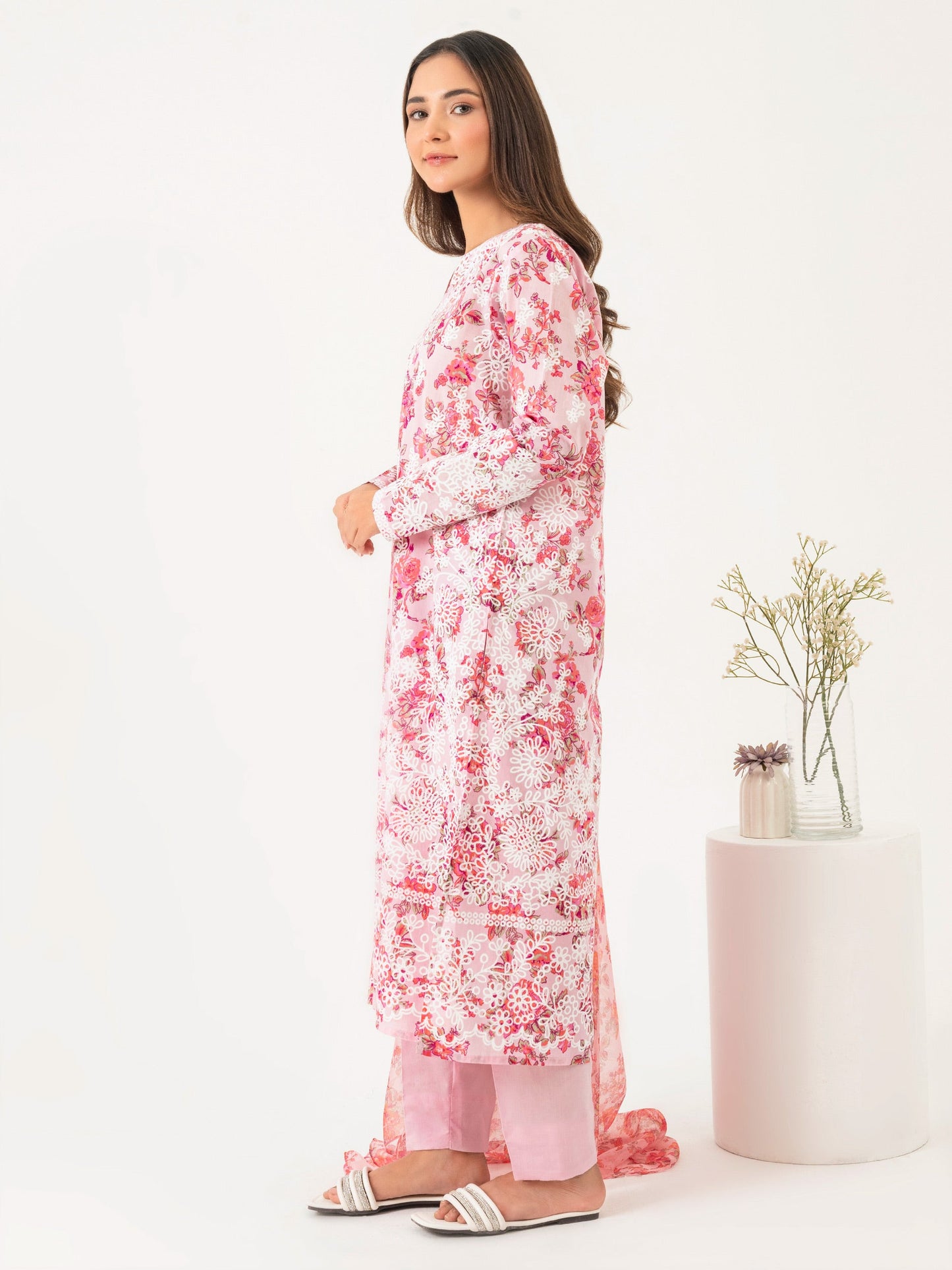 3 Piece Lawn Suit-Paste Print (Pret)