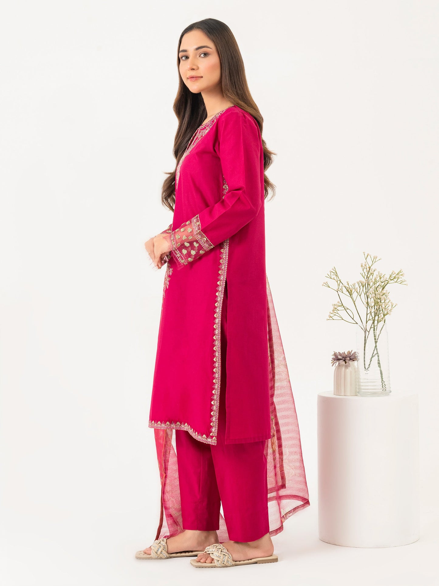 3 Piece Lawn Suit-Embroidered (Pret)