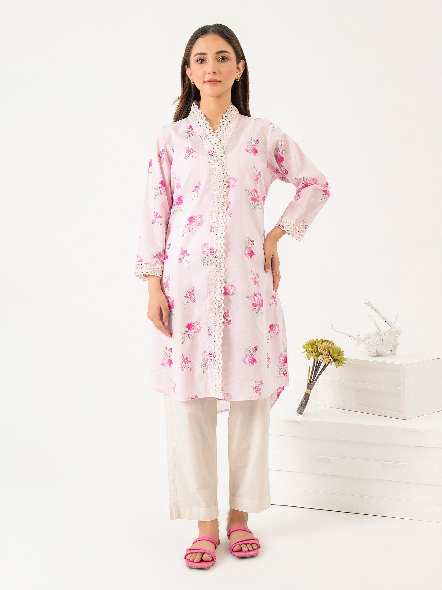 Lawn Shirt-Embroidered (Pret)