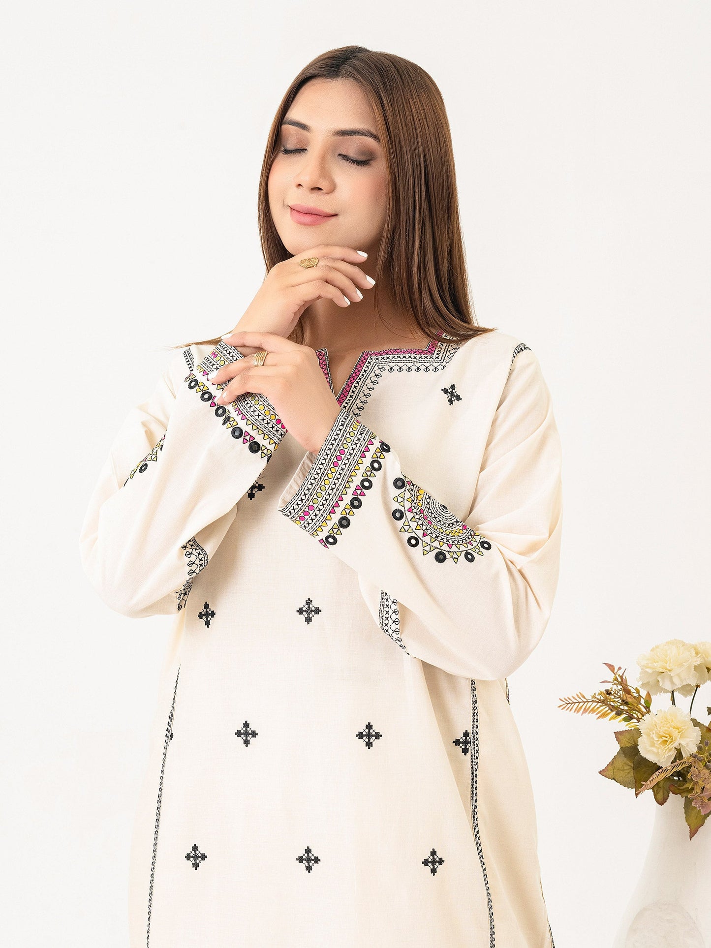 2 Piece Lawn Suit-Embroidered (Pret)