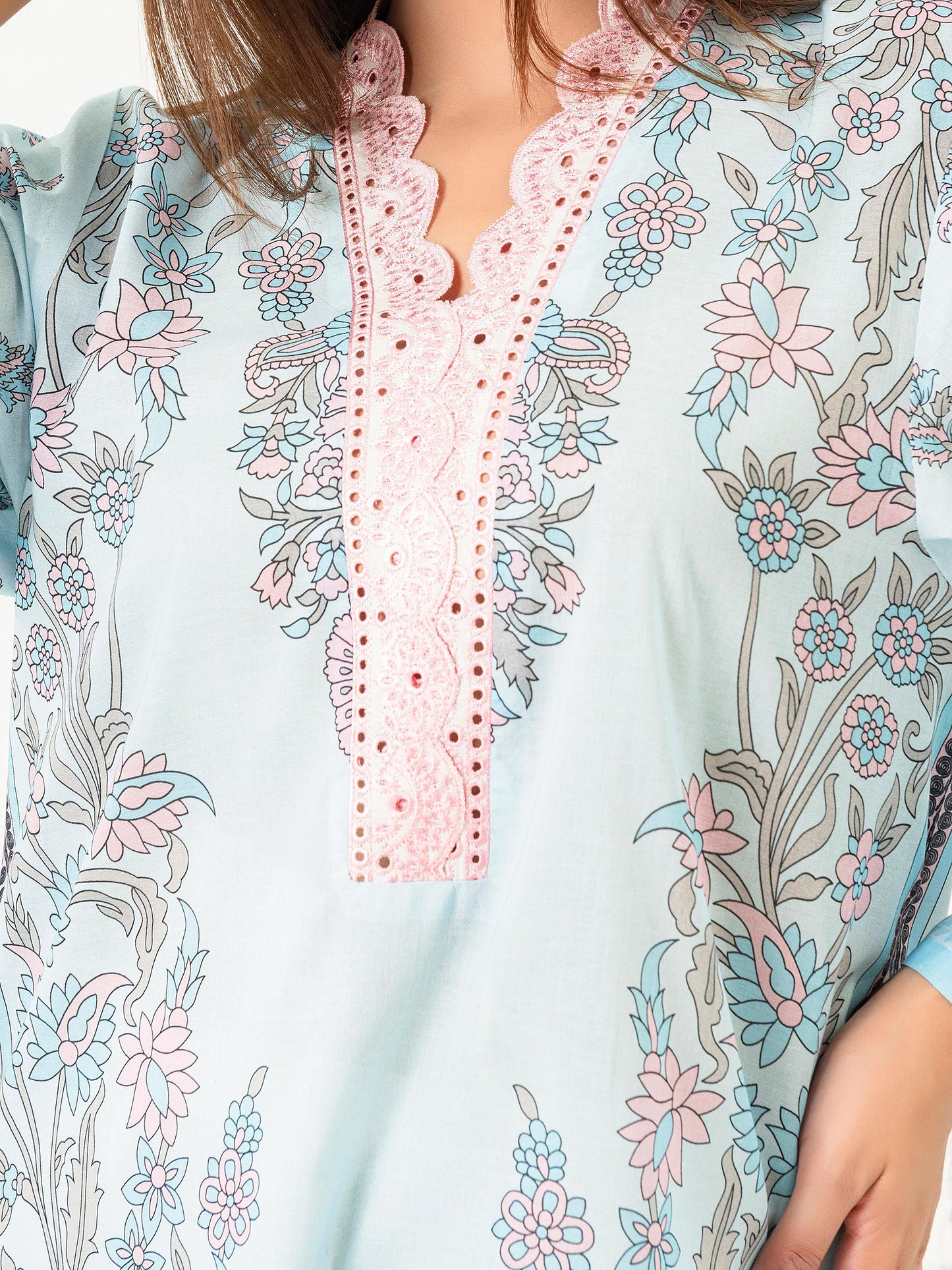 Lawn Shirt-Embroidered (Pret)