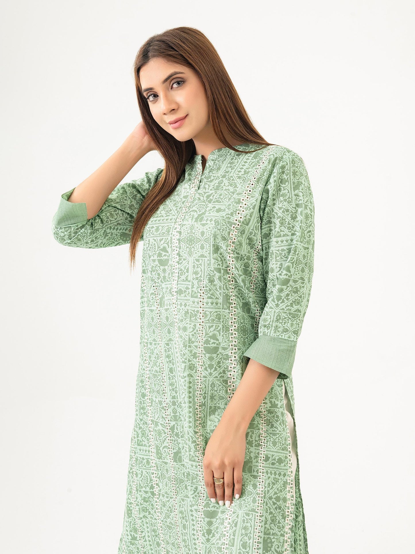 Lawn Shirt-Embroidered (Pret)