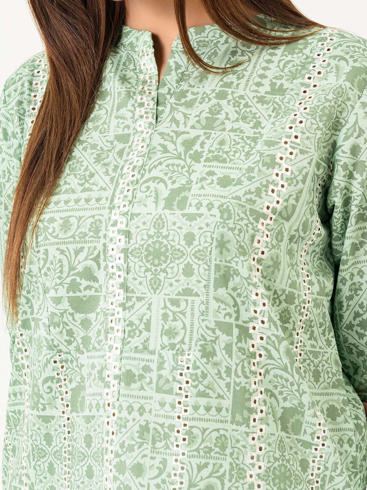 Lawn Shirt-Embroidered (Pret)