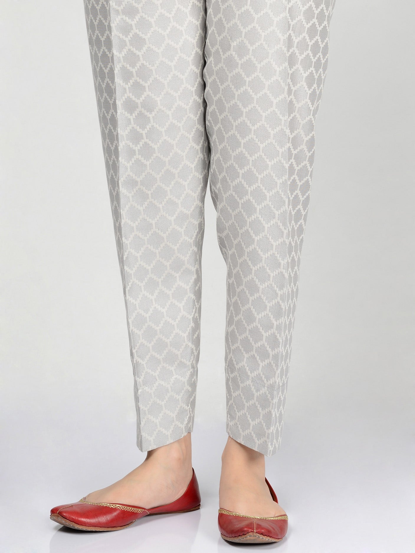 Straight Jacquard Trouser