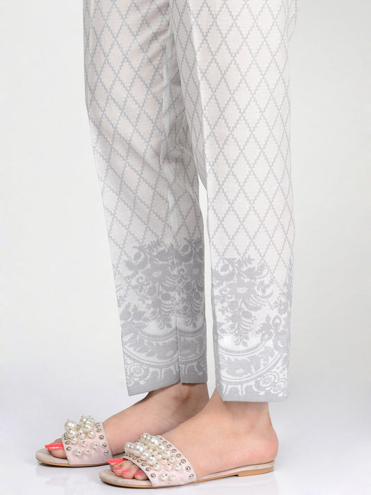 Straight Jacquard Trouser