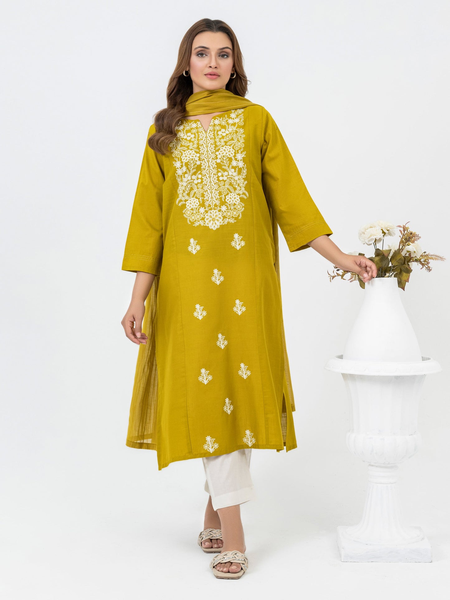 2 Piece Lawn Suit-Embroidered(Pret)