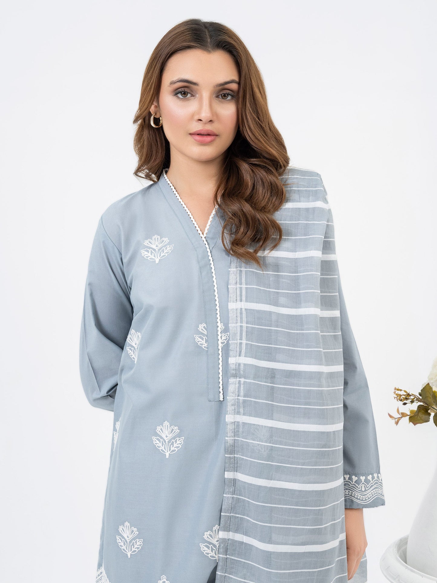 2 Piece Lawn Suit-Embroidered(Pret)