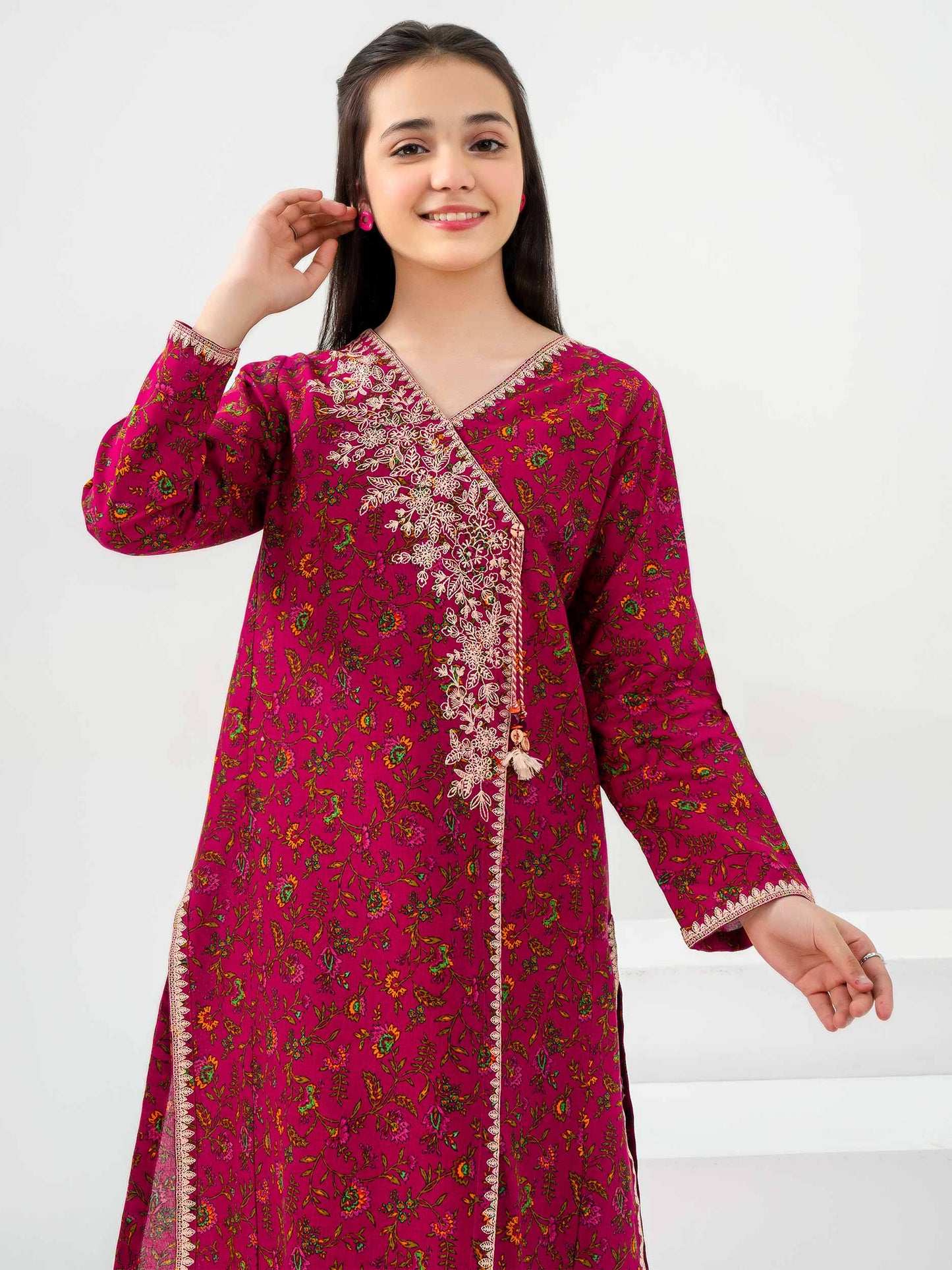 2 Piece Khaddar Suit-Embroidered