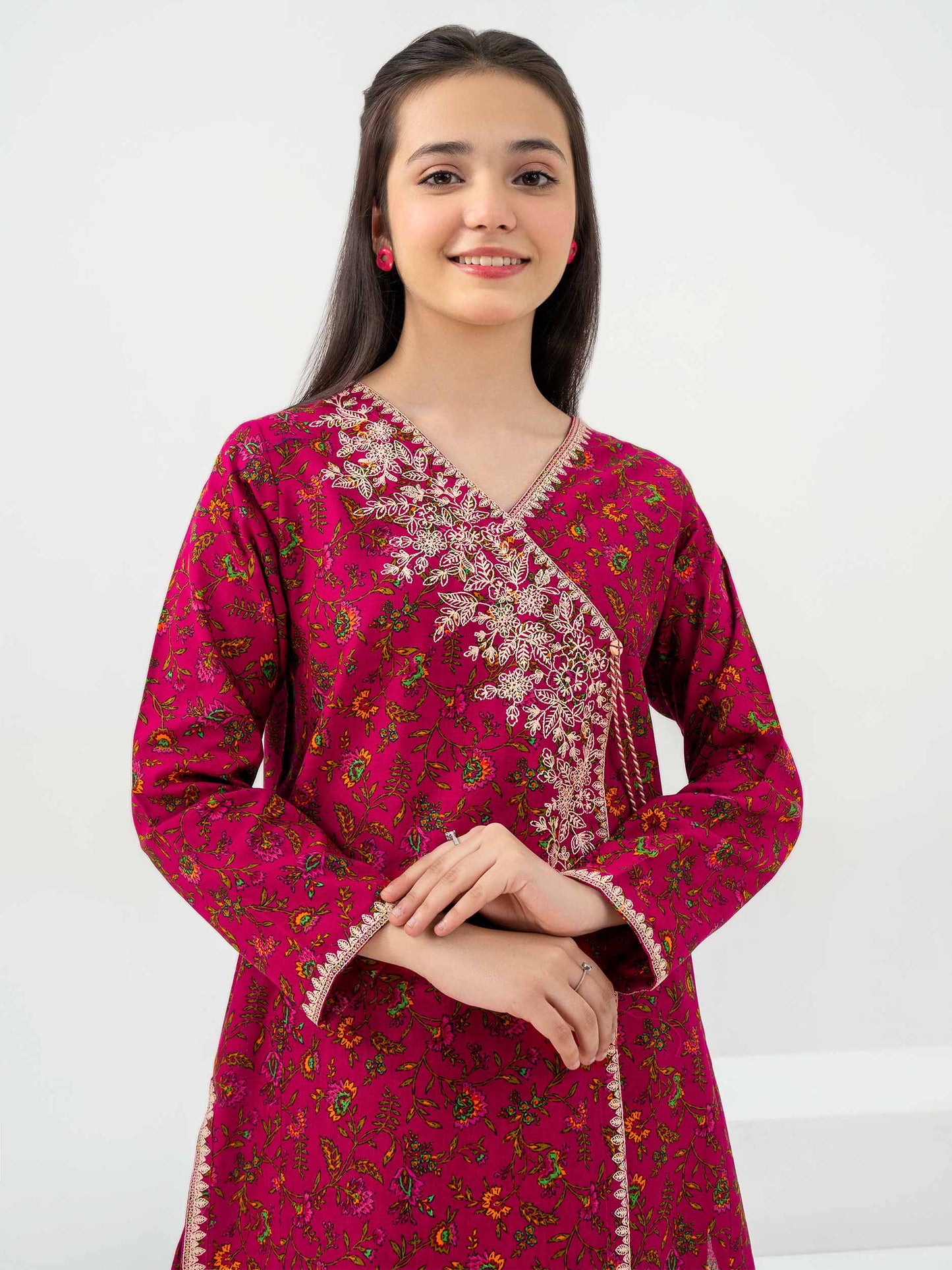 2 Piece Khaddar Suit-Embroidered