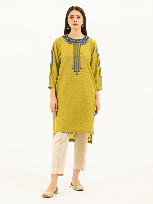 Self Jacquard Shirt-Embroidered (Pret)