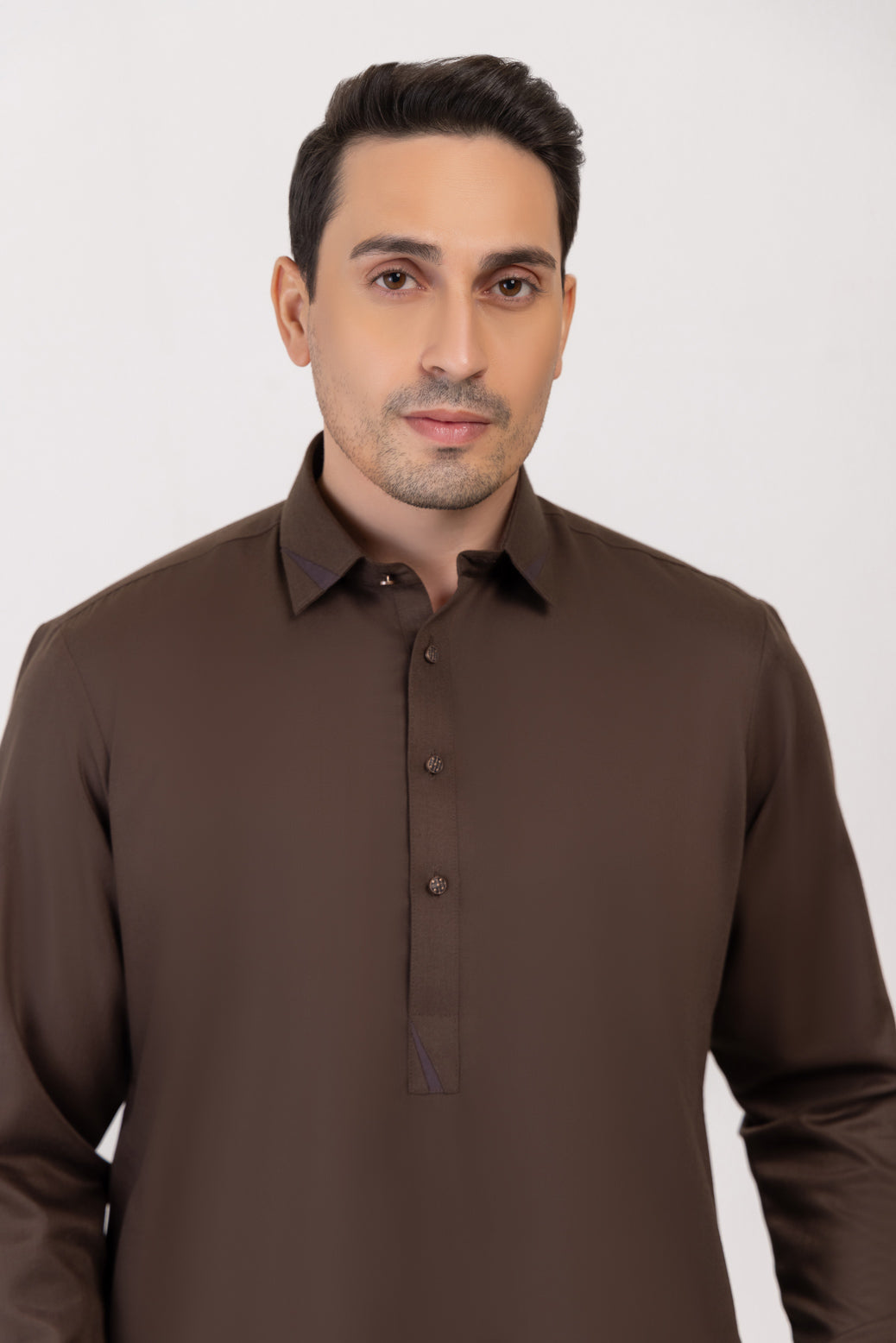 D-BROWN-BLENDED-SHALWAR SUIT  - (GSSW24-017)