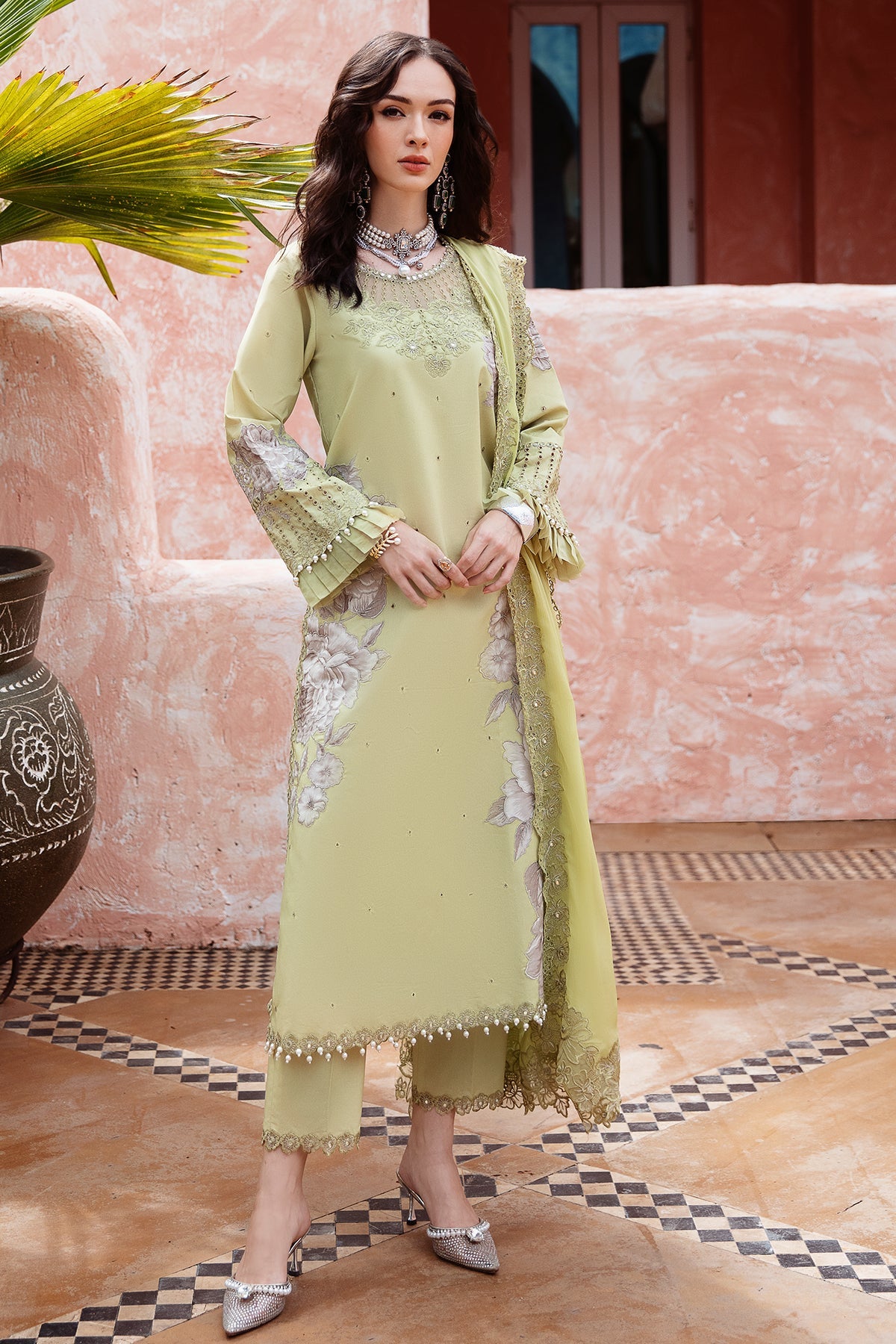 3-PC Charizma Unstitched Lawn Collection RM5-08