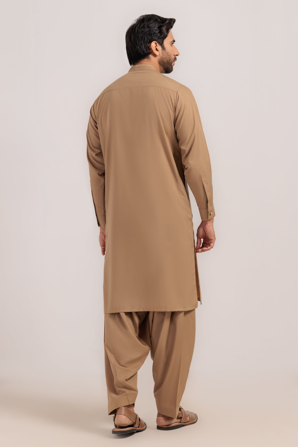 BEIGE-BLENDED-KURTA SHALWAR - (KSRW24-030)