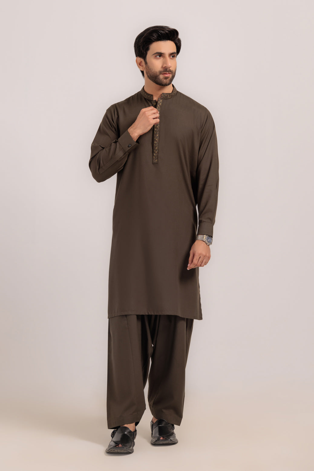 FROST-BLENDED-KURTA SHALWAR - (KSRW24-032)