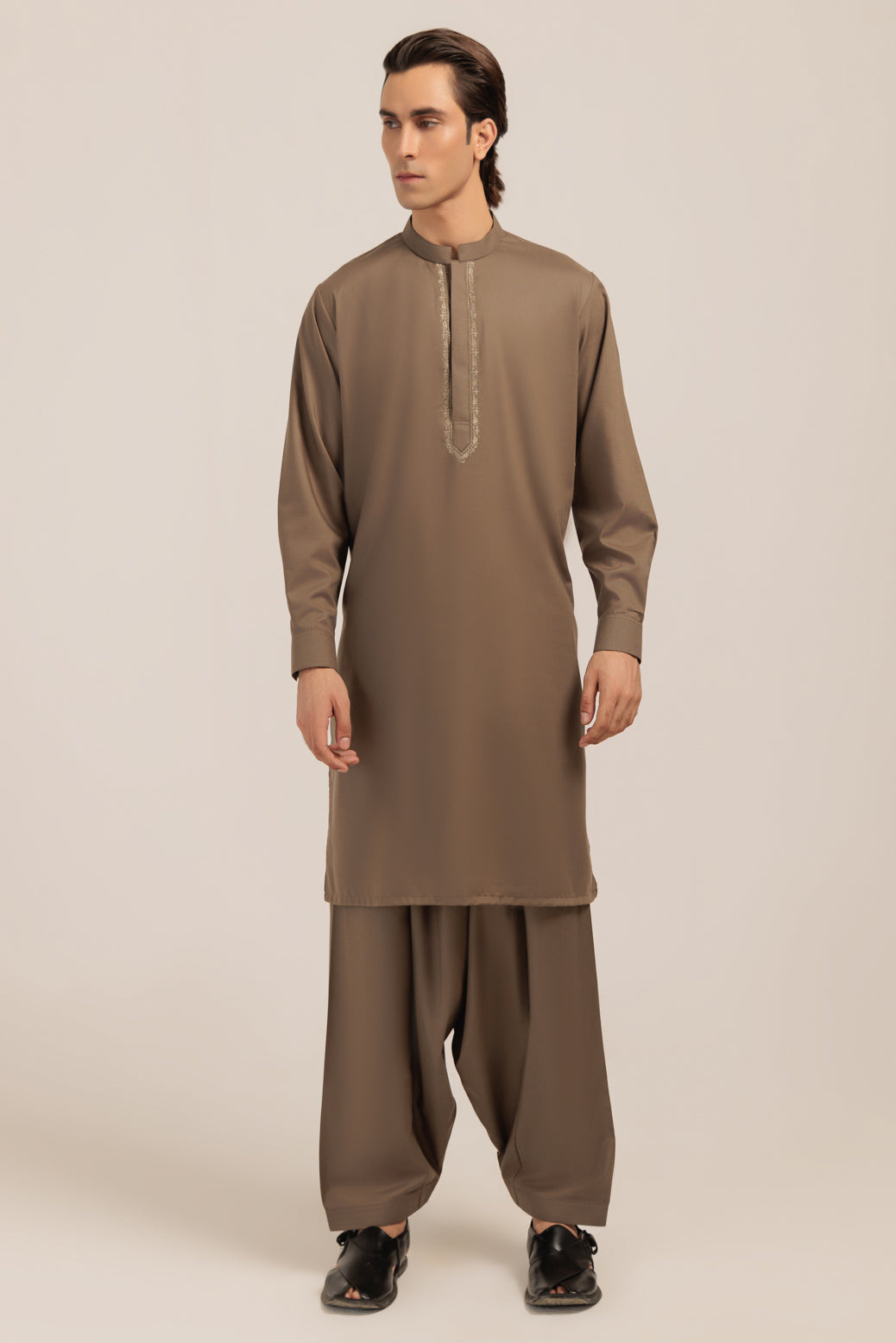 DOVE-BLENDED-KURTA TROUSER - (KSW24-002)