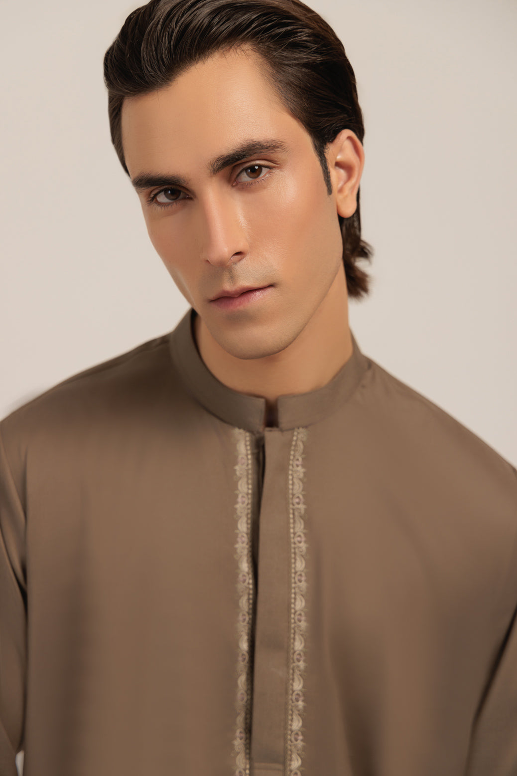 DOVE-BLENDED-KURTA TROUSER - (KSW24-002)