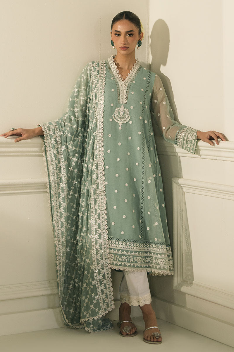 ANTIQUE GREEN-2 PC (SHIRT & DUPATTA)