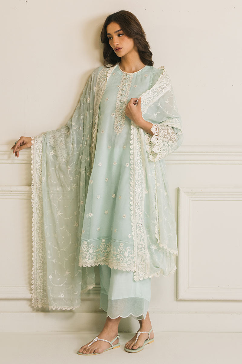 MINT FLO-3 PC (SHIRT, DUPATTA &TROUSER)