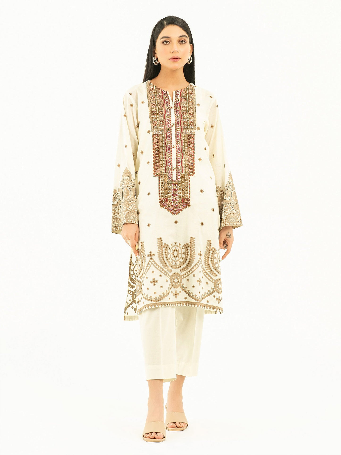 2 Piece Lawn Suit-Embroidered (Pret)