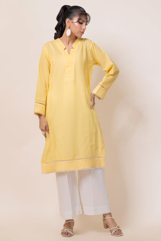 YELLOW-JACQUARD-1 PIECE (PWS7241P04)