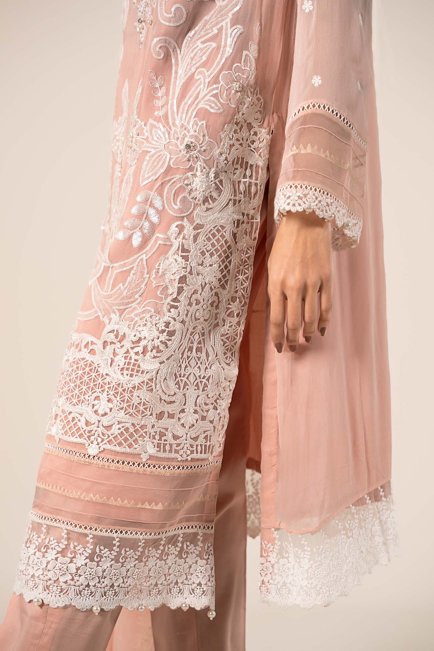 3 Piece Embroidered Chiffon Suit | SF-EF25-34