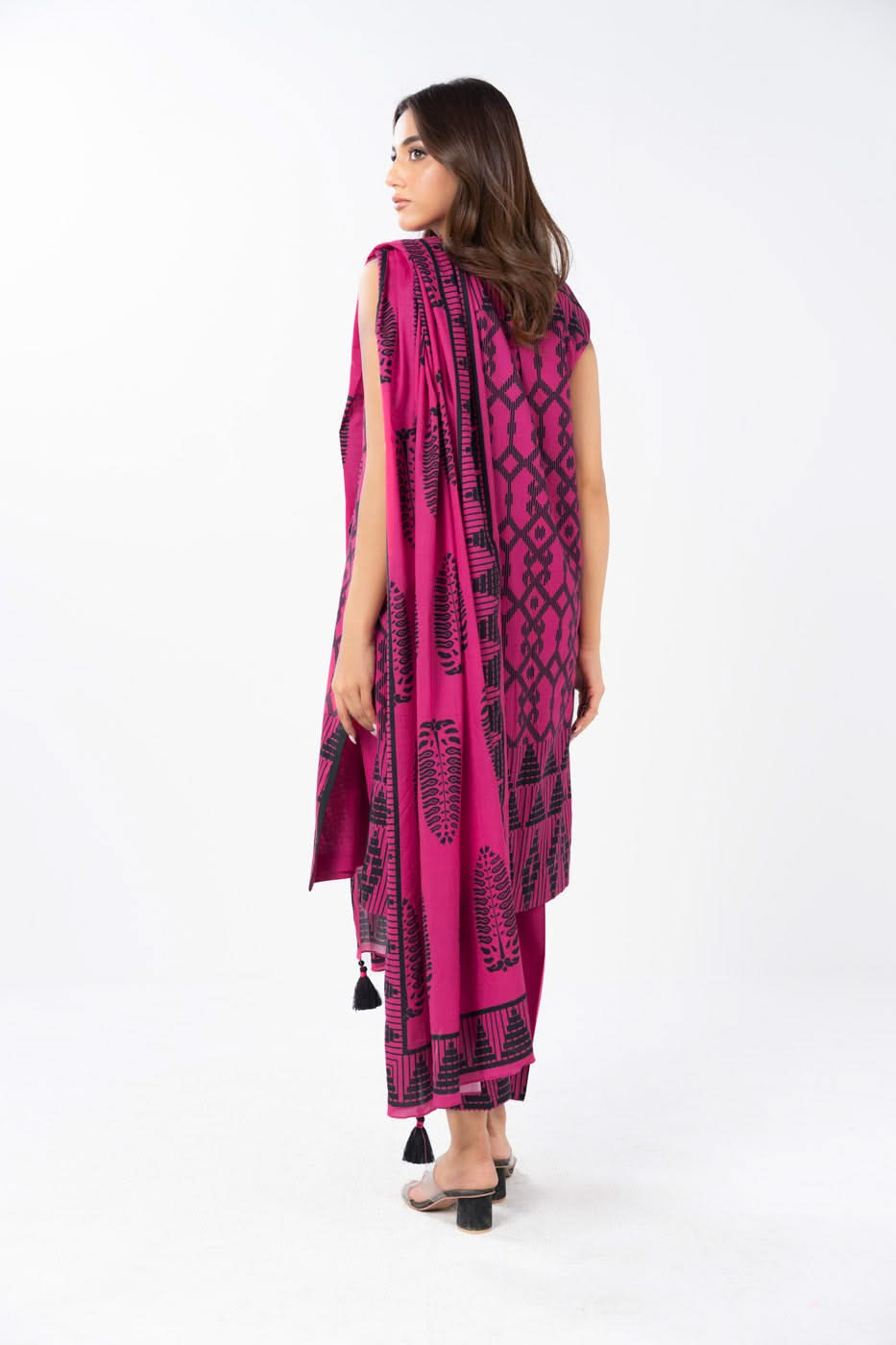 3 Piece  Printed Lawn Suit With Printed Lawn Dupatta