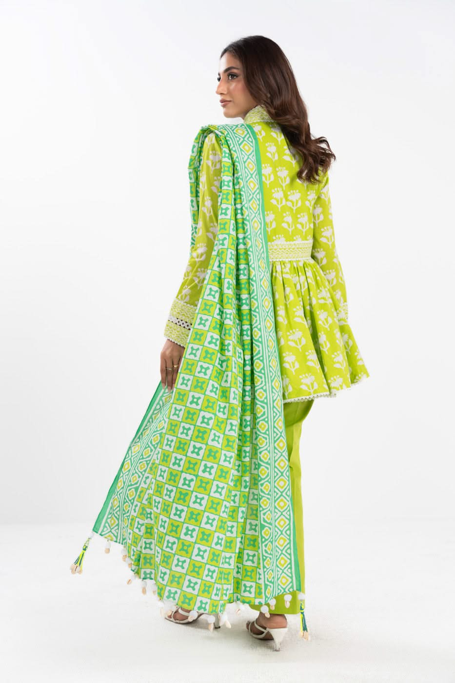 3 Piece Printed Lawn Suit With Printed Lawn Dupatta