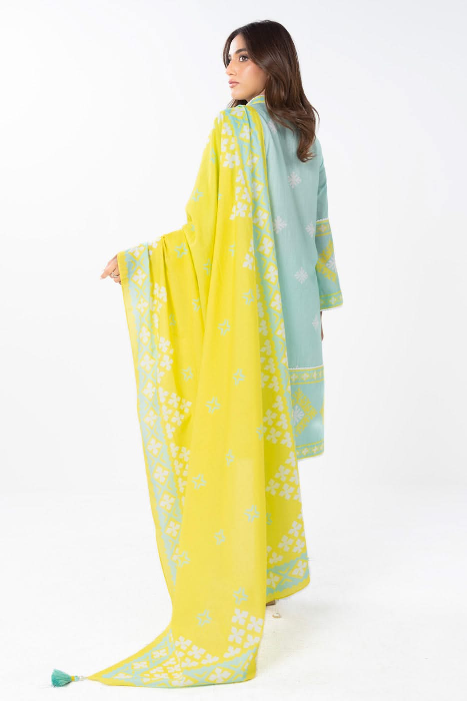 3 Piece Printed Lawn Suit With Printed Lawn Dupatta