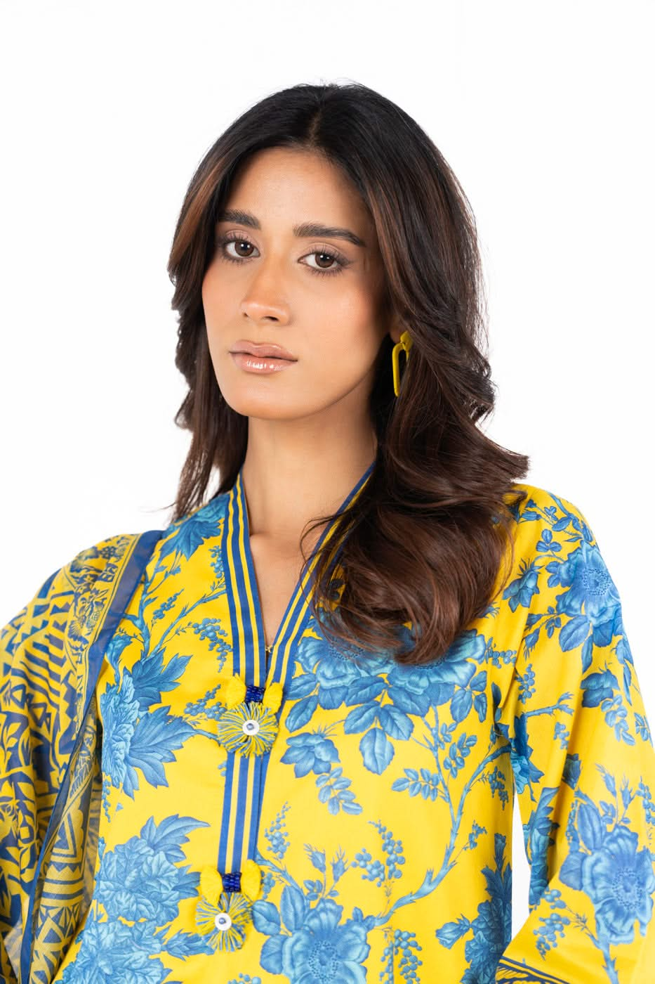 3 Piece  Printed Lawn Suit With Printed Lawn Dupatta