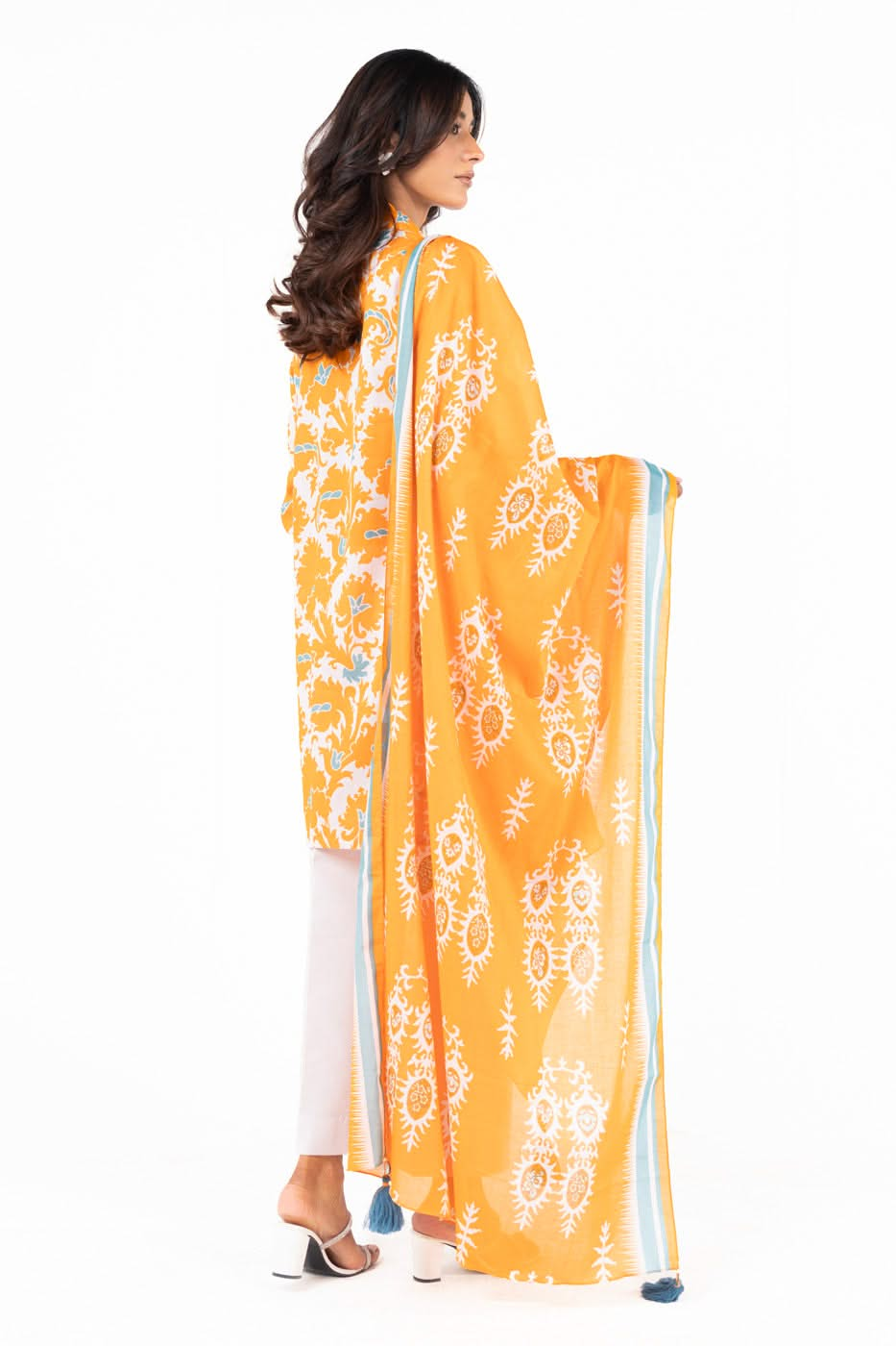 3 Piece  Printed Lawn Suit With Printed Lawn Dupatta