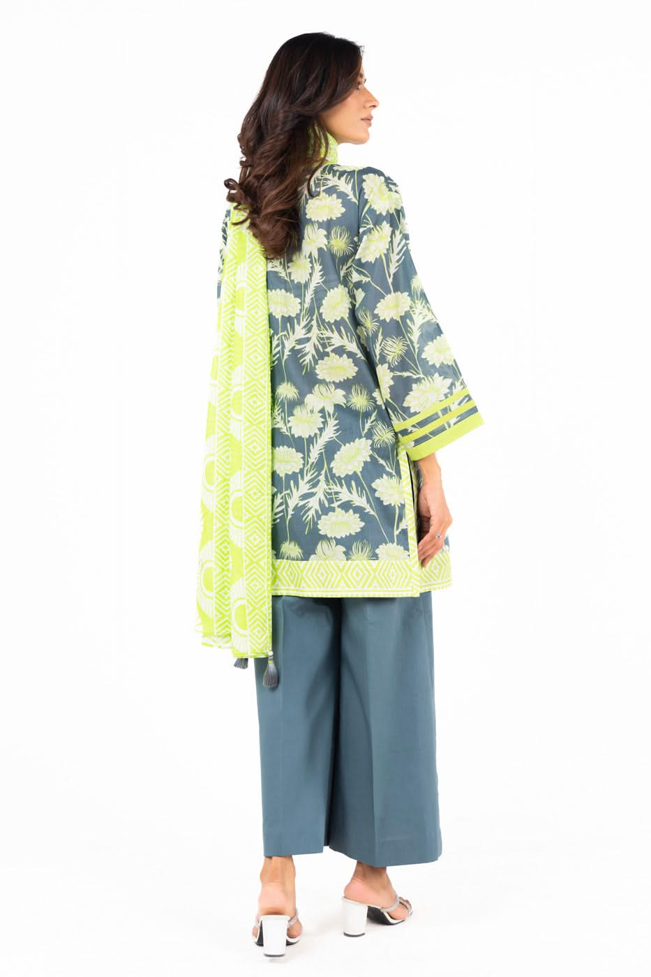 3 Piece  Printed Lawn Suit With Printed Lawn Dupatta