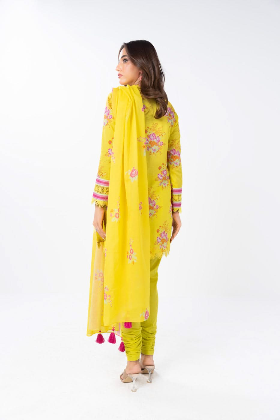 2 Piece  Printed Lawn Suit With Printed Lawn Dupatta