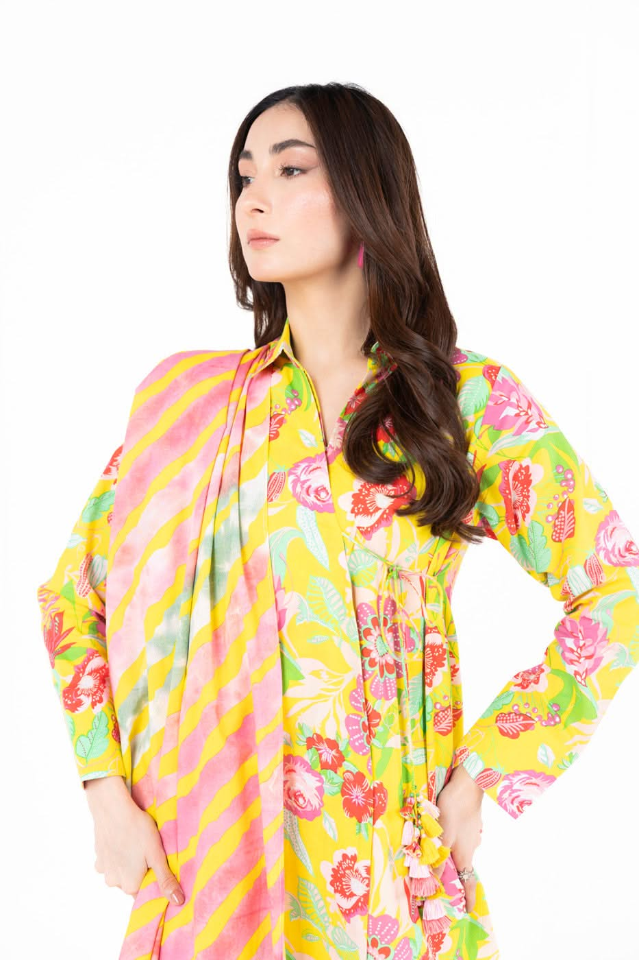 3 Piece  Printed Lawn Suit With Printed Lawn Dupatta