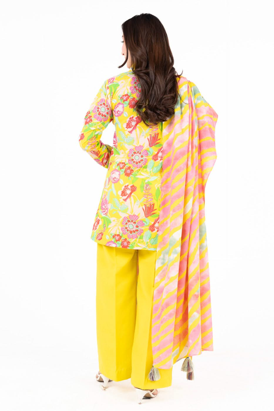 3 Piece  Printed Lawn Suit With Printed Lawn Dupatta