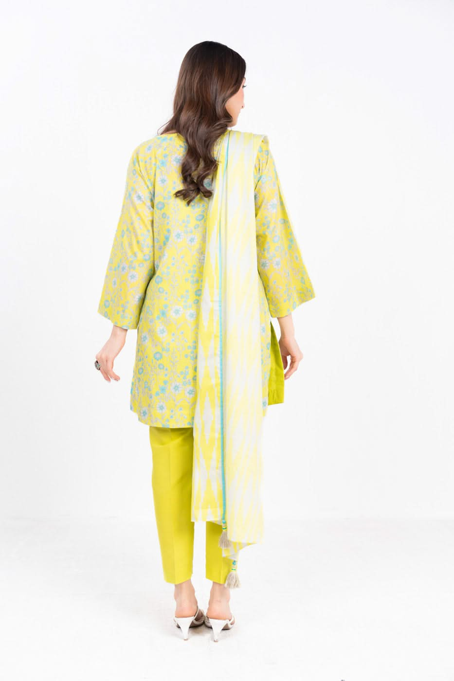 3 Piece Printed Lawn Suit With Printed Lawn Dupatta