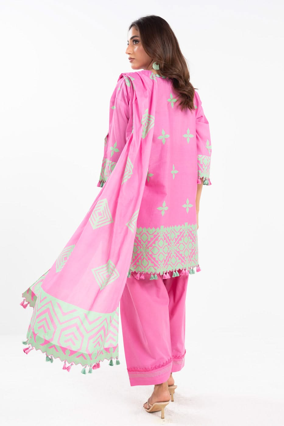 3 Piece  Printed Lawn Suit With Printed Lawn Dupatta