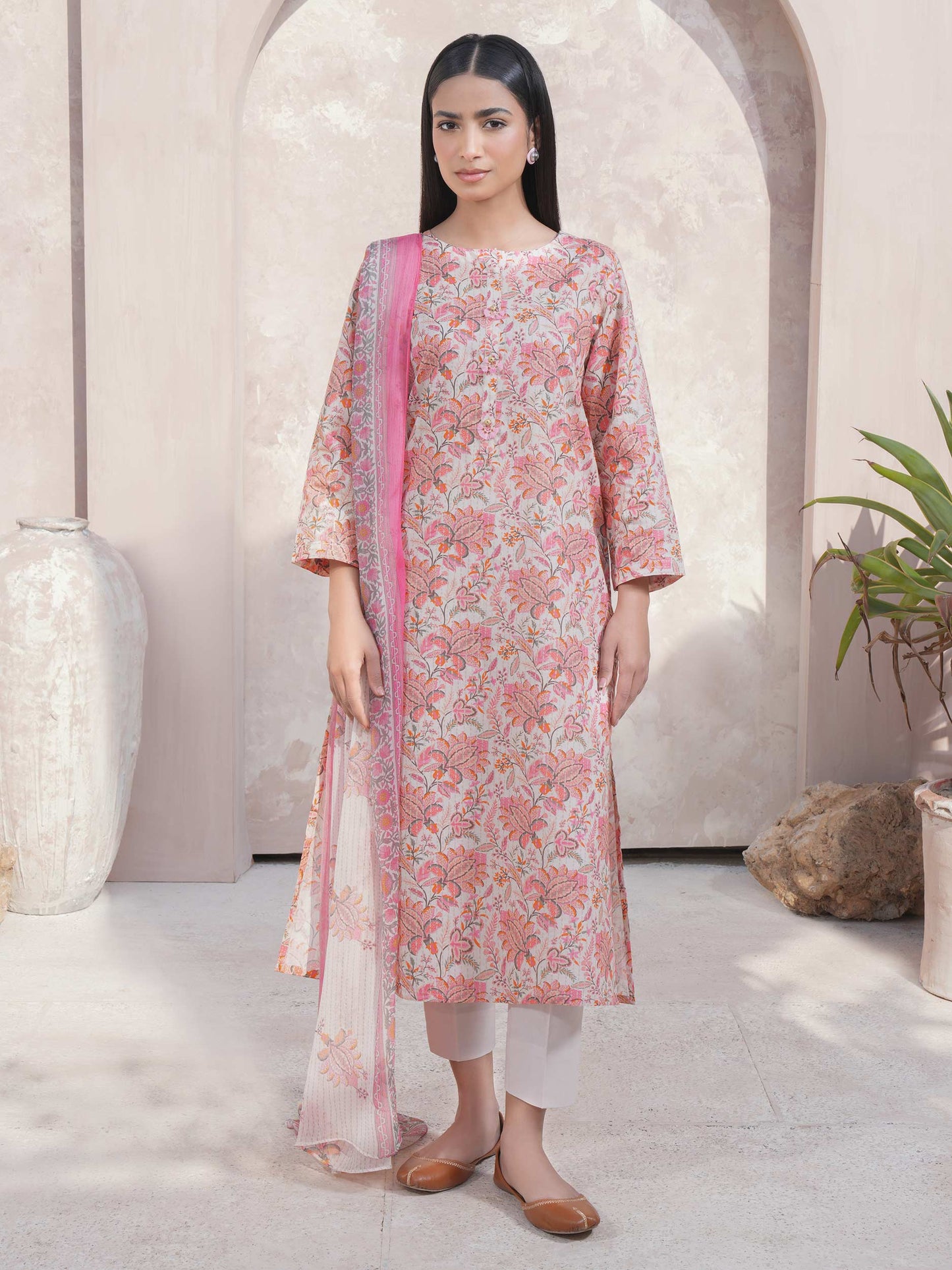 2 Piece Lawn Suit-Printed (Unstitched)