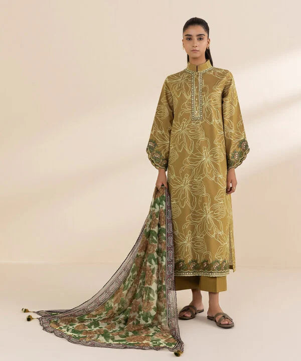 3 Piece - Embroidered Lawn Suit