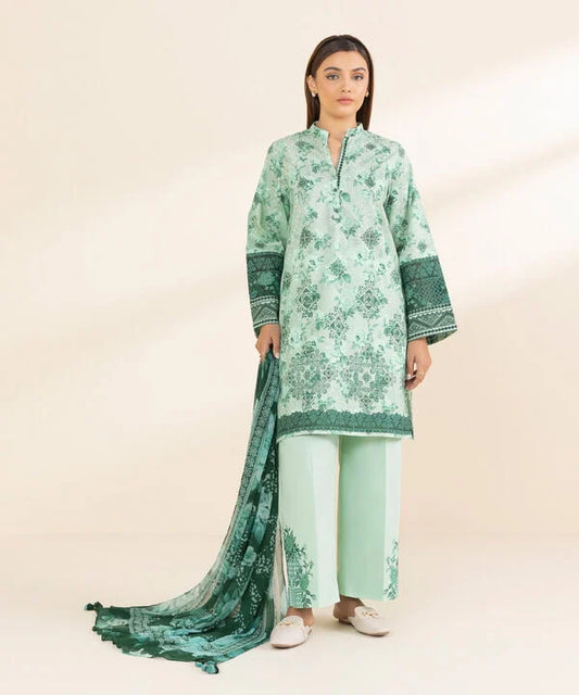 3 Piece - Embroidered Lawn Suit