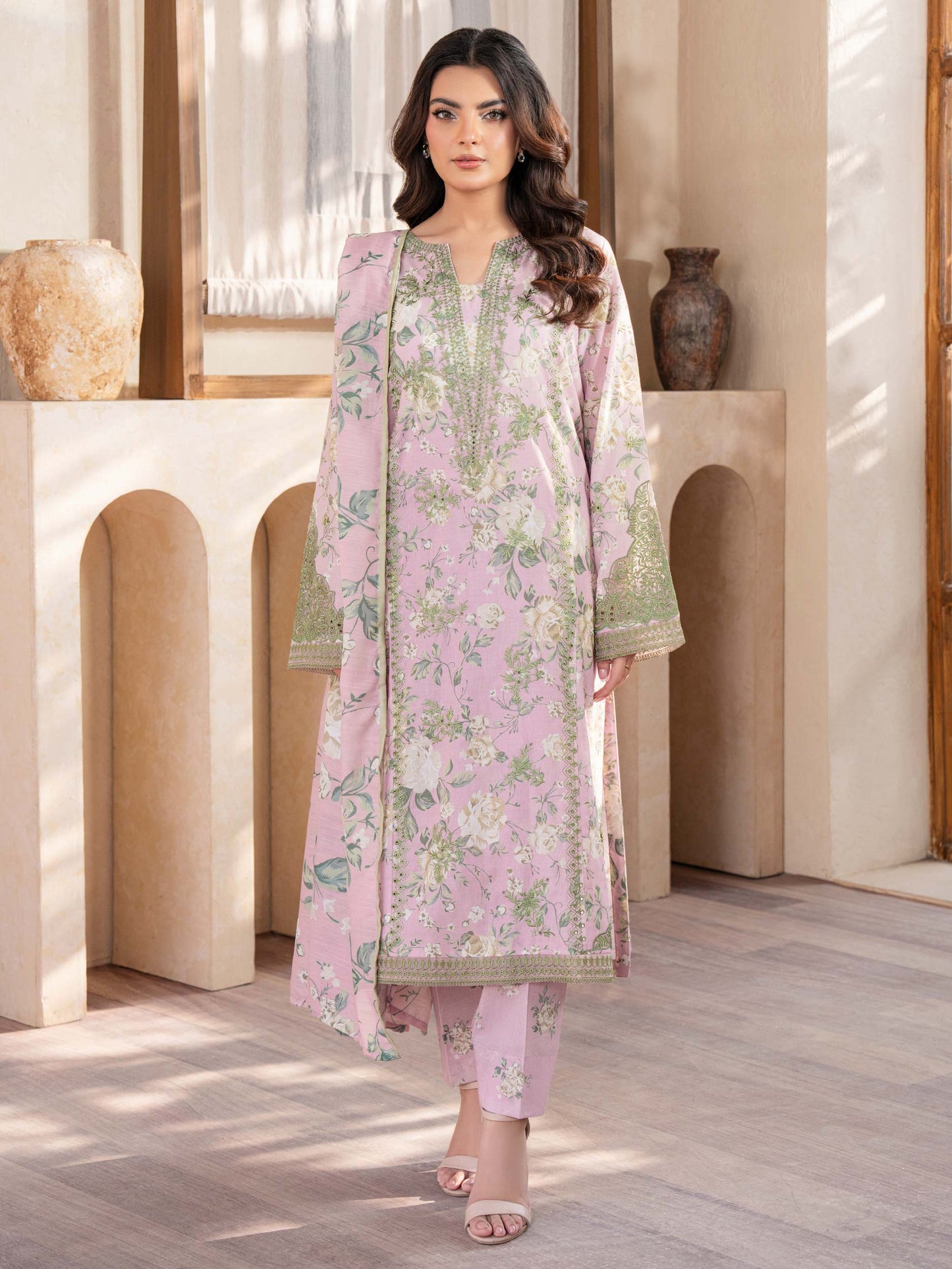 3 Piece Lawn Suit-Embroidered (Unstitched)