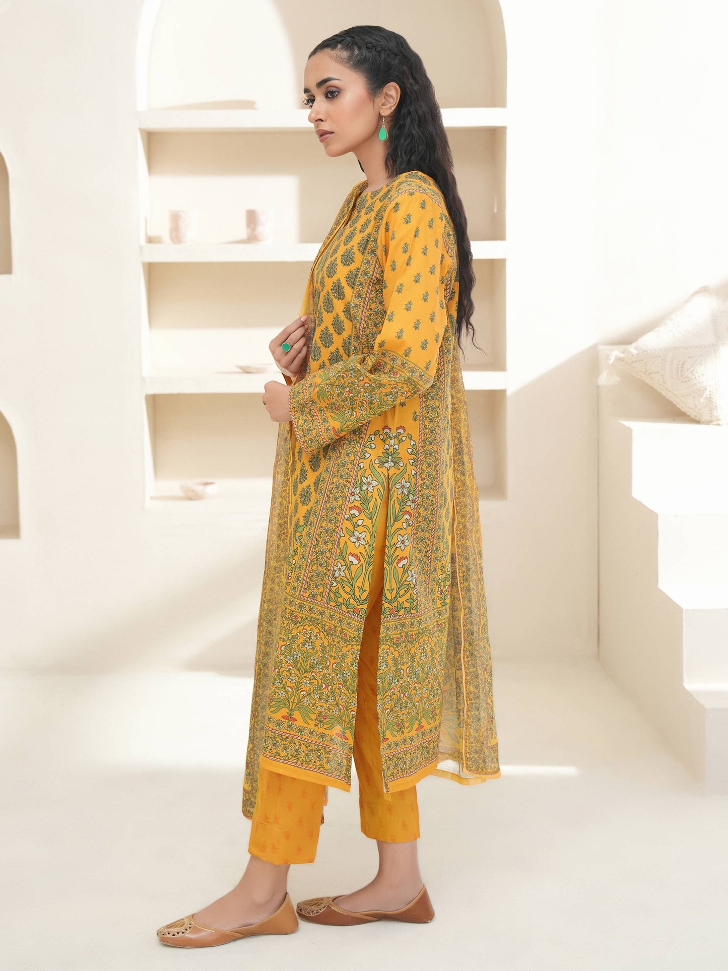 3 Piece Lawn Suit-Printed (Unstitched)