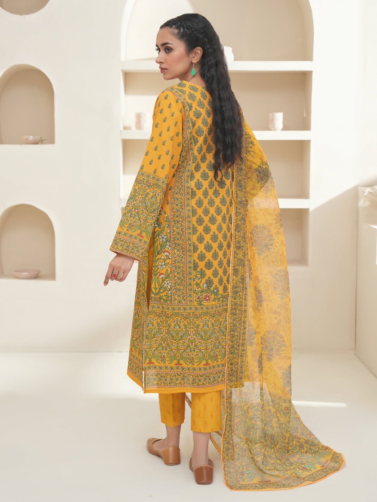 3 Piece Lawn Suit-Printed (Unstitched)