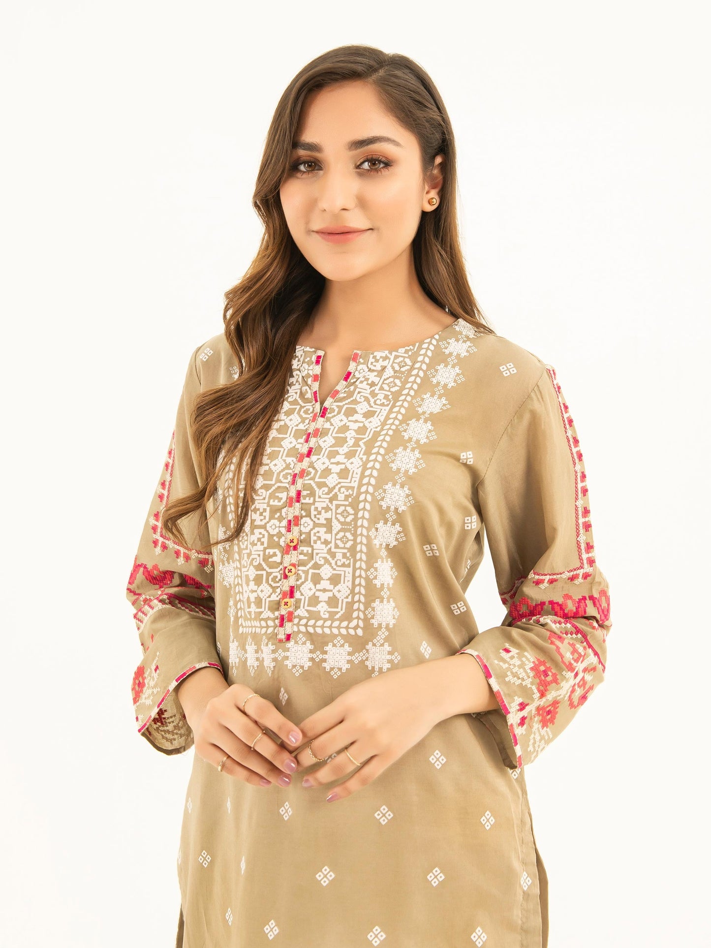 Lawn Shirt-Embroidered (Pret)