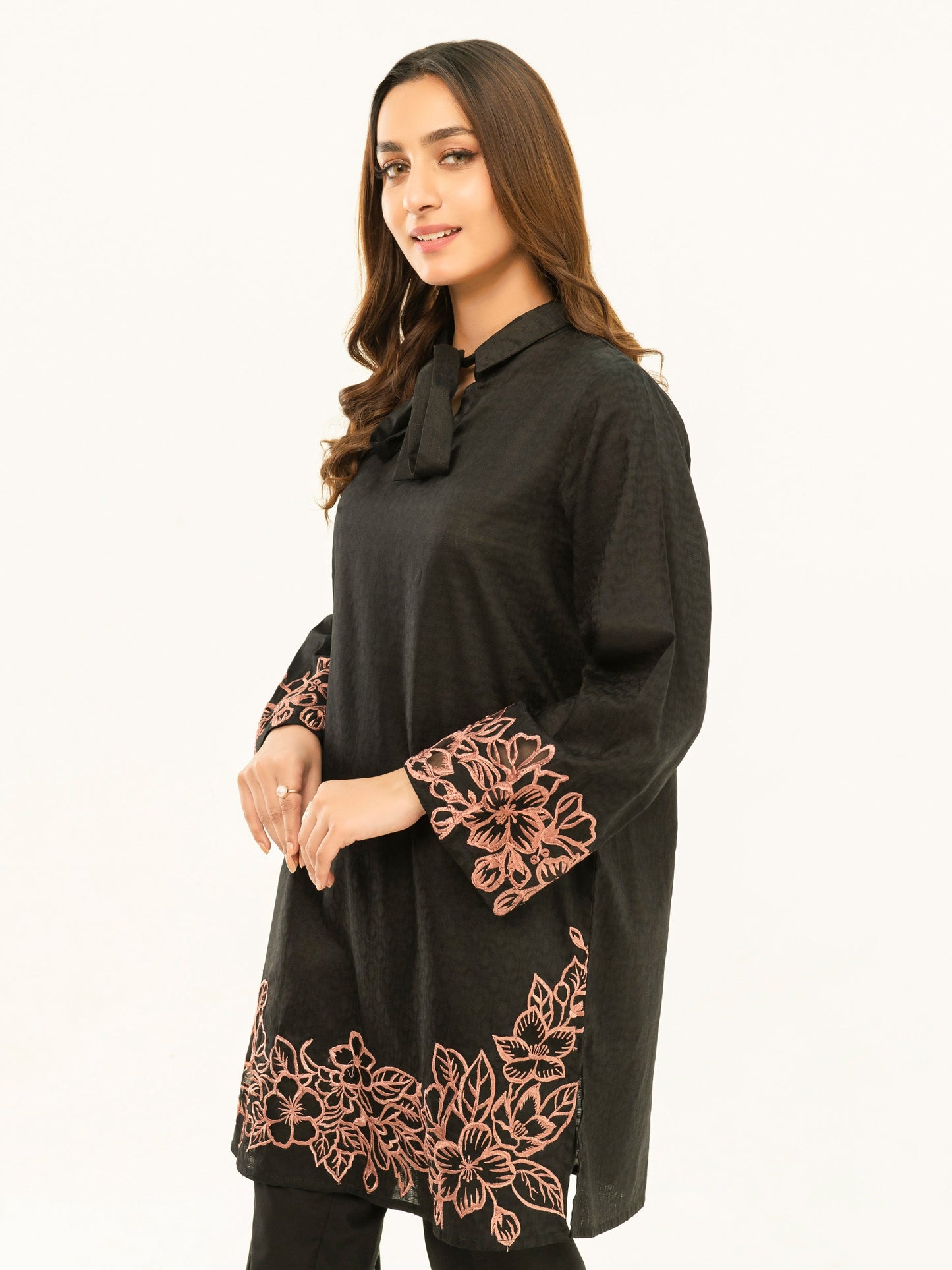 Jacquard Shirt-Embroidered (Pret)