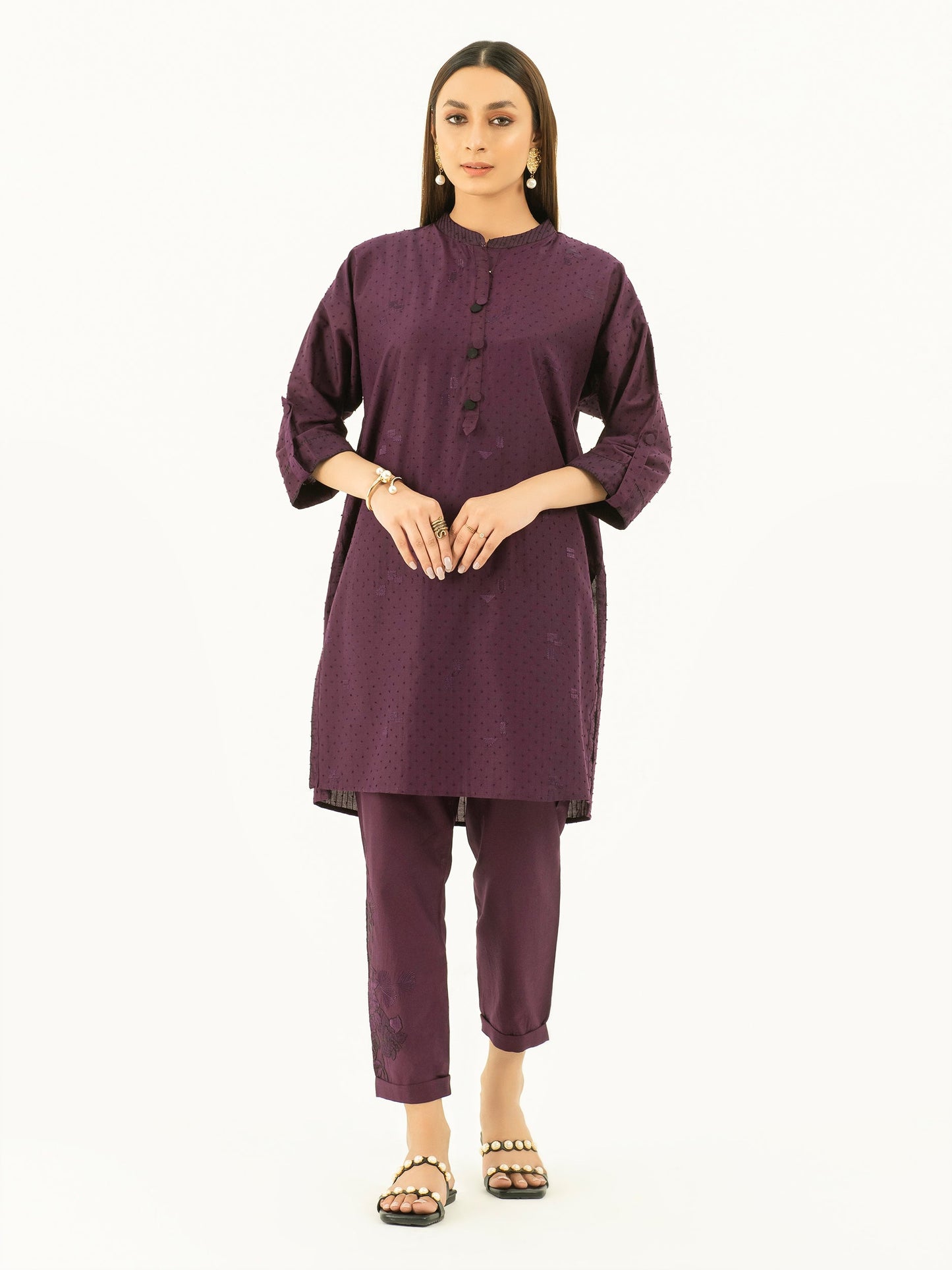 2 Piece Lawn Suit-Pret (Embroidered)