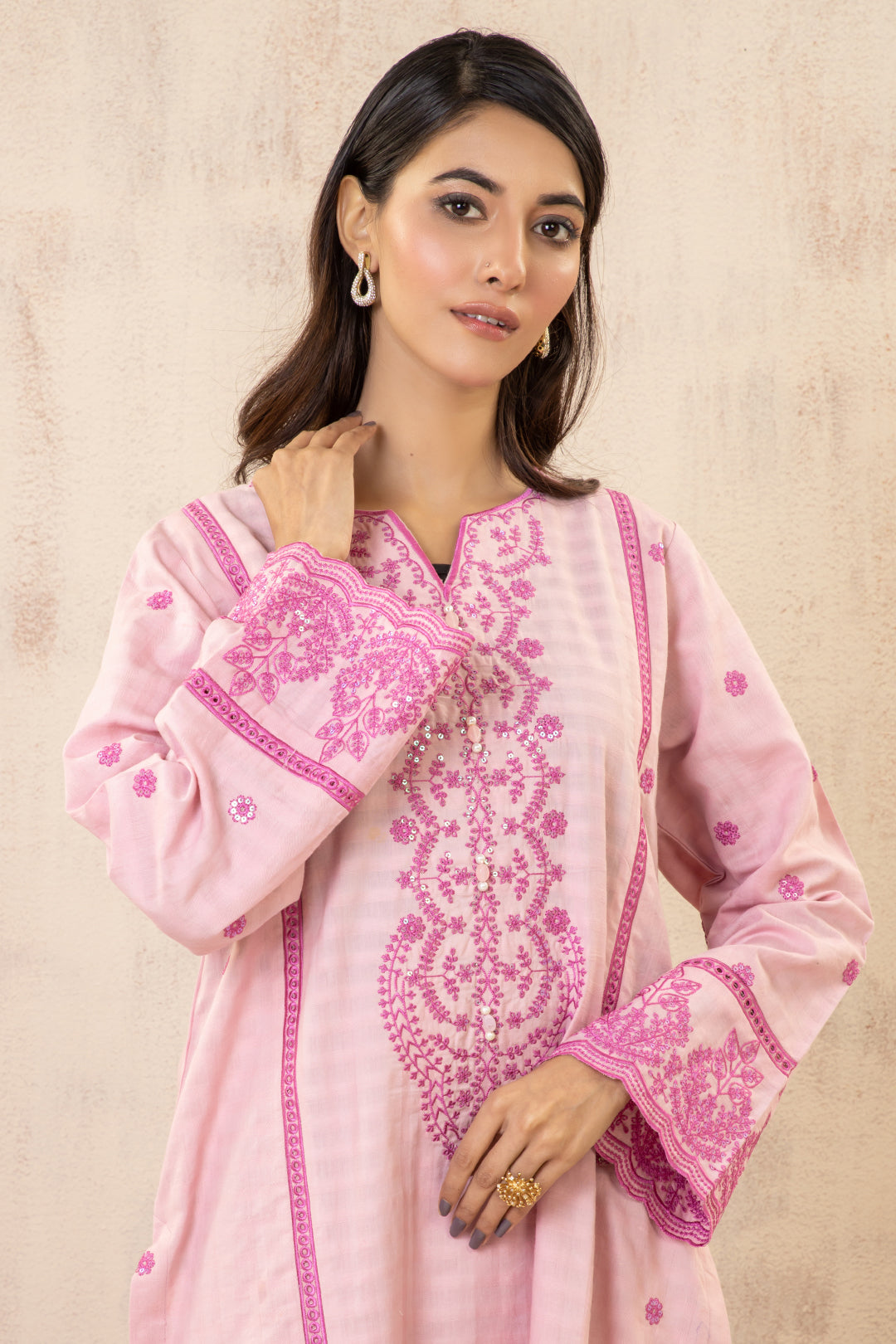 Embroidered Kurta Trouser - 3331