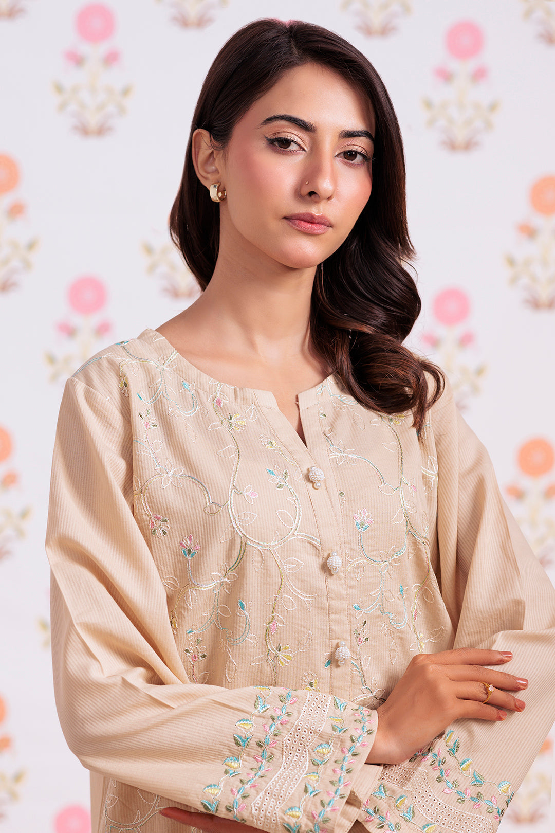 Embroidered Kurta - 2140