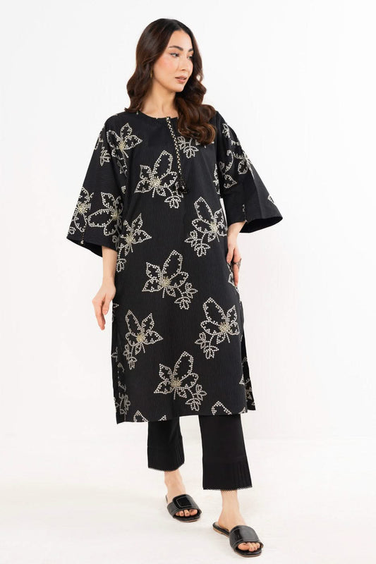 Stitched - Embroidered Zari Lawn Kurti