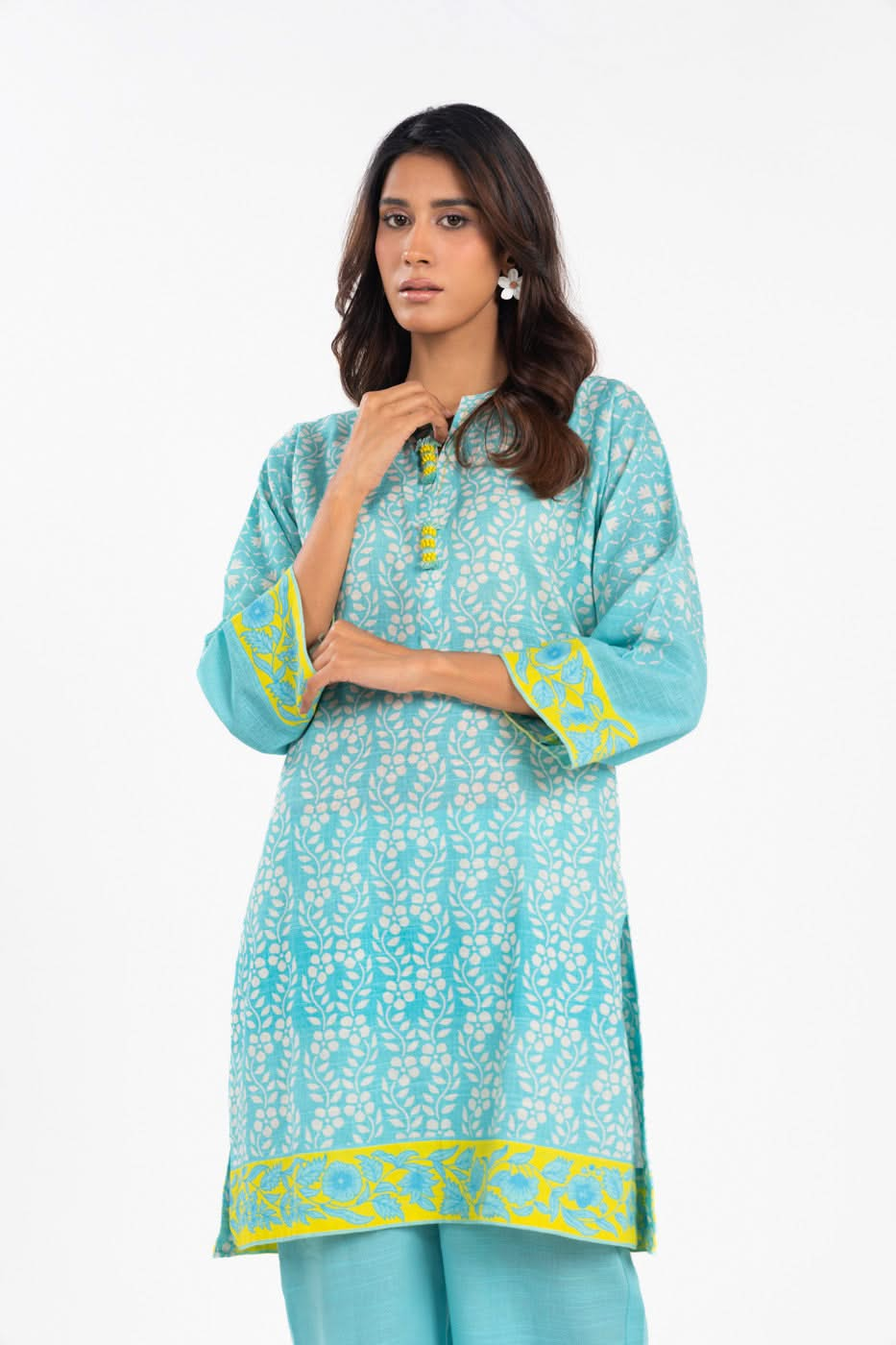 Stitched - 2 Pc Embroidered Irish Lawn Outfit